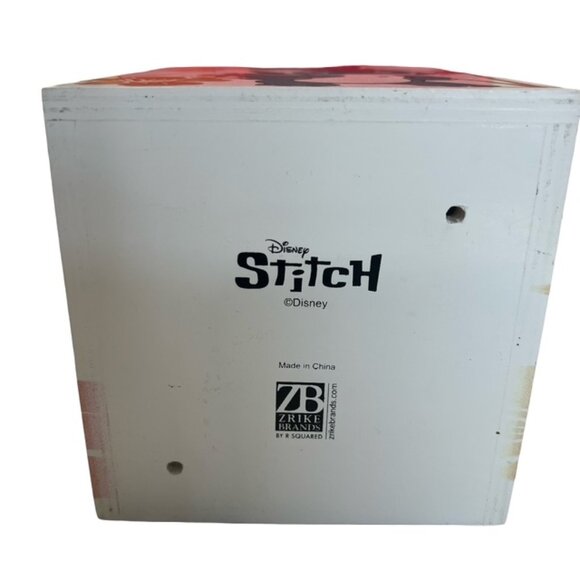 Disney Lilo & Stitch Blue Orange Wooden Birdhouse - Viral Tiktok - 9-1/4" Tall - Picture 6 of 14